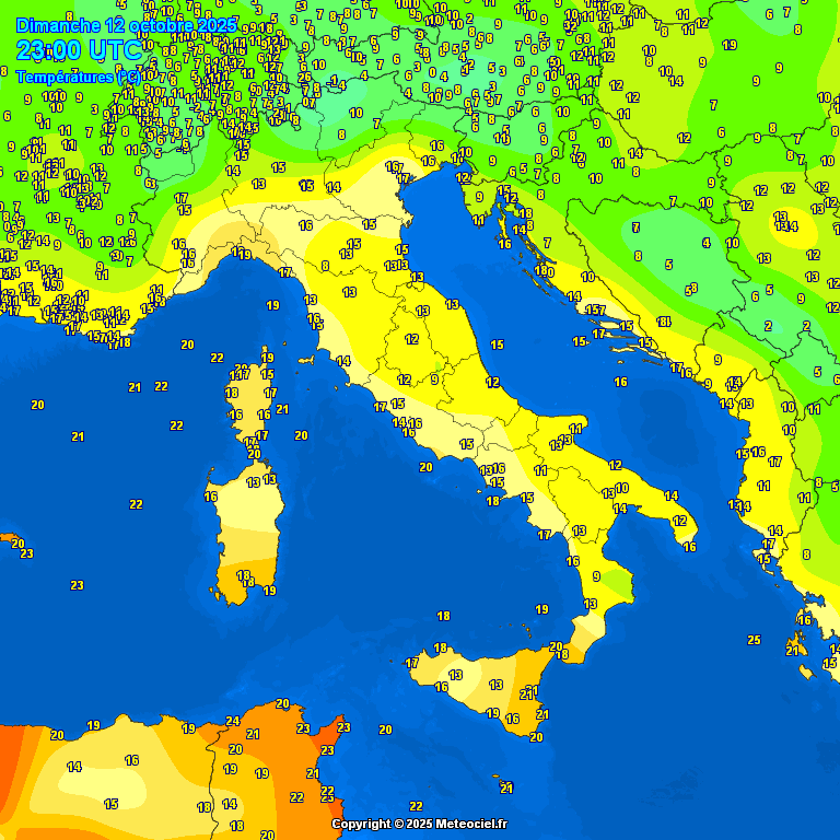 Mappa TEMPERATURE