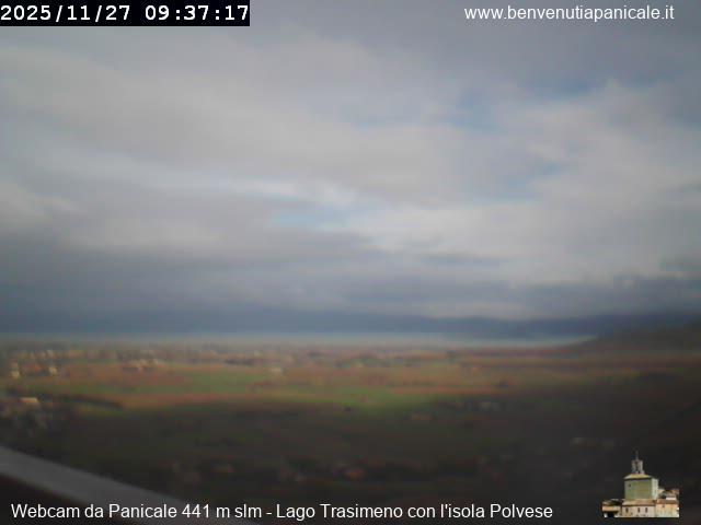 Immagine dalla webcam sulla Valdichiana